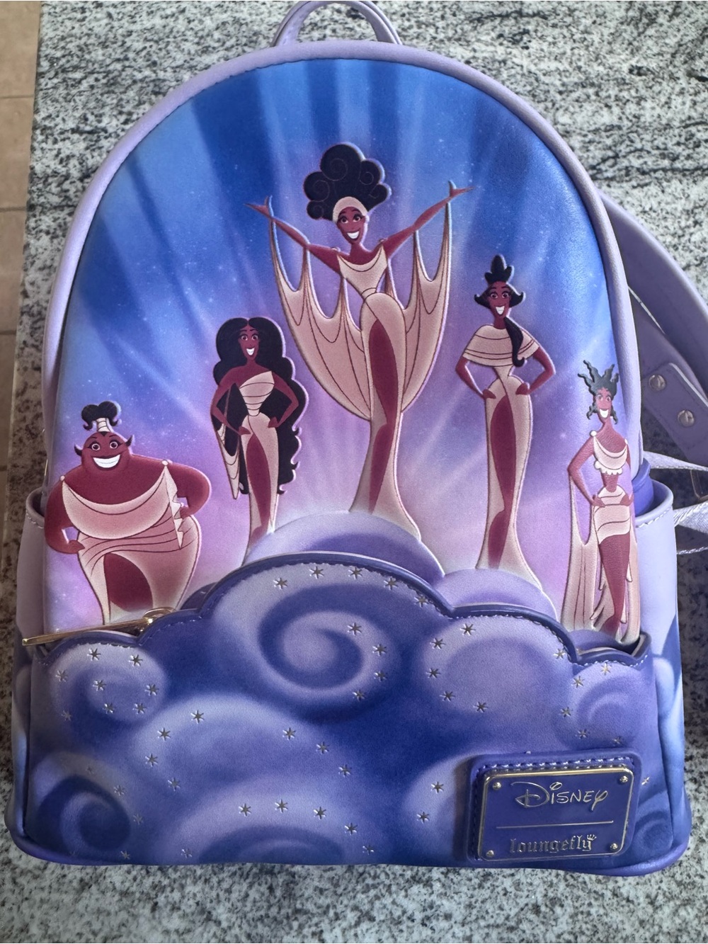 Loungefly Lavender & Blue Disney Goddesses Mini Backpack